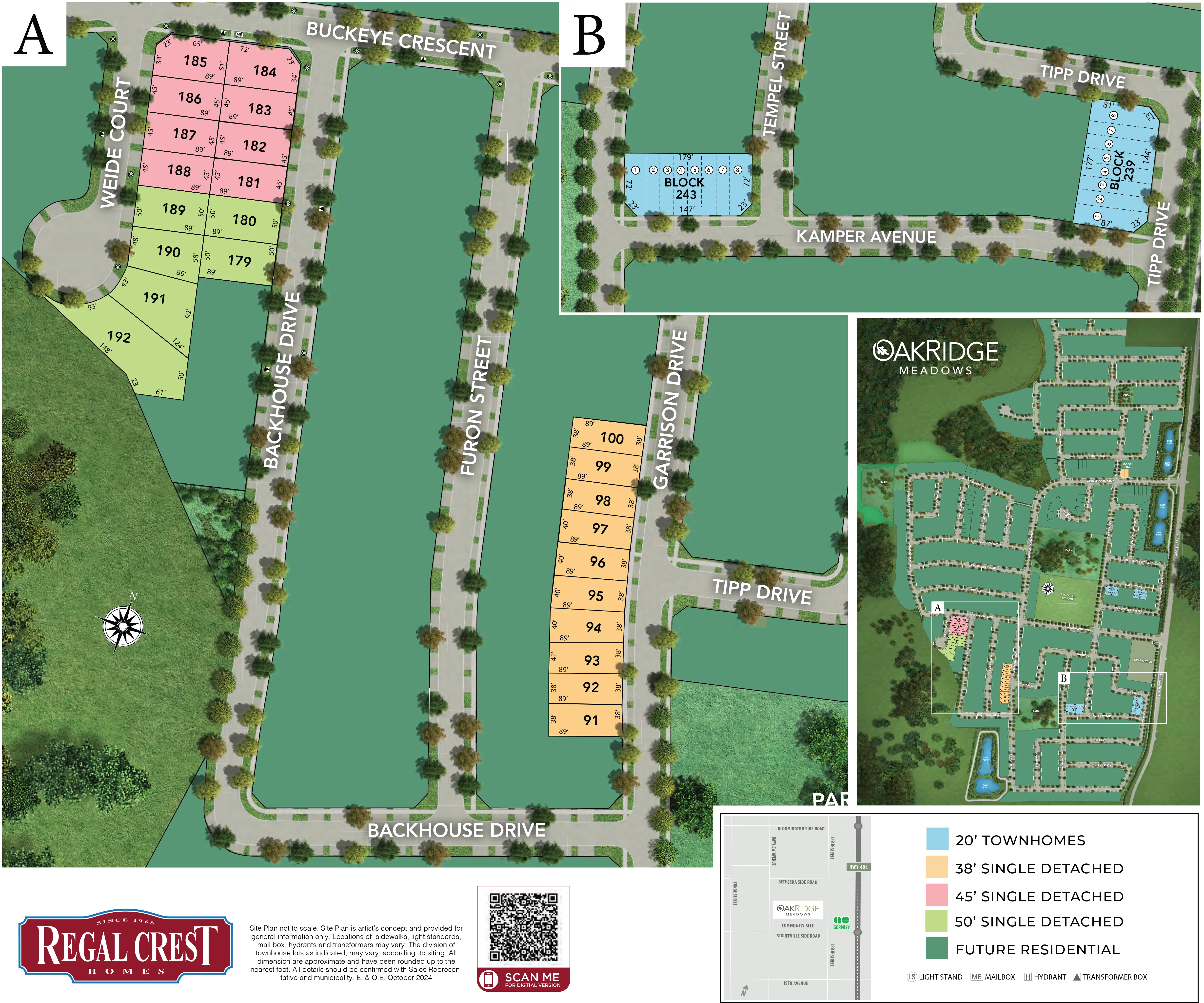 OakRidge Meadows Site Plan